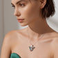 Dije Mariposa con Ópalo Negro Multicolor — Plata .925 | OP-FAU-25-0360