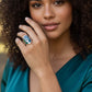Anillo Sello Árbol de la Vida con Ópalo Verde y Zirconias — Plata Esterlina .925