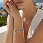 Pulsera Dijes Marinos Ópalo en Plata.925