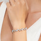 Pulsera Hojas de Larimar en Plata.925