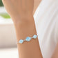 Pulsera Triple Larimar en Plata.925