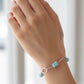 Pulsera Moderna Mixta de Larimar en Plata.925