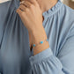 Pulsera Triple Punto de Ópalo en Plata.925