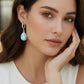aretes Gota de Larimar en Plata.925