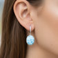 Arete Ovalado Clásico Larimar en Plata.925