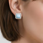 Aretes Cuadrados de Larimar en Plata.925