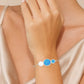Pulsera Círculos Ópalo en Plata.925