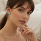 Aretes Concha Marina Ópalo en Plata .925