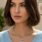 Collar Corazón de Larimar en Plata.925