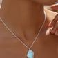 Collar Rombo de Larimar Plata.925
