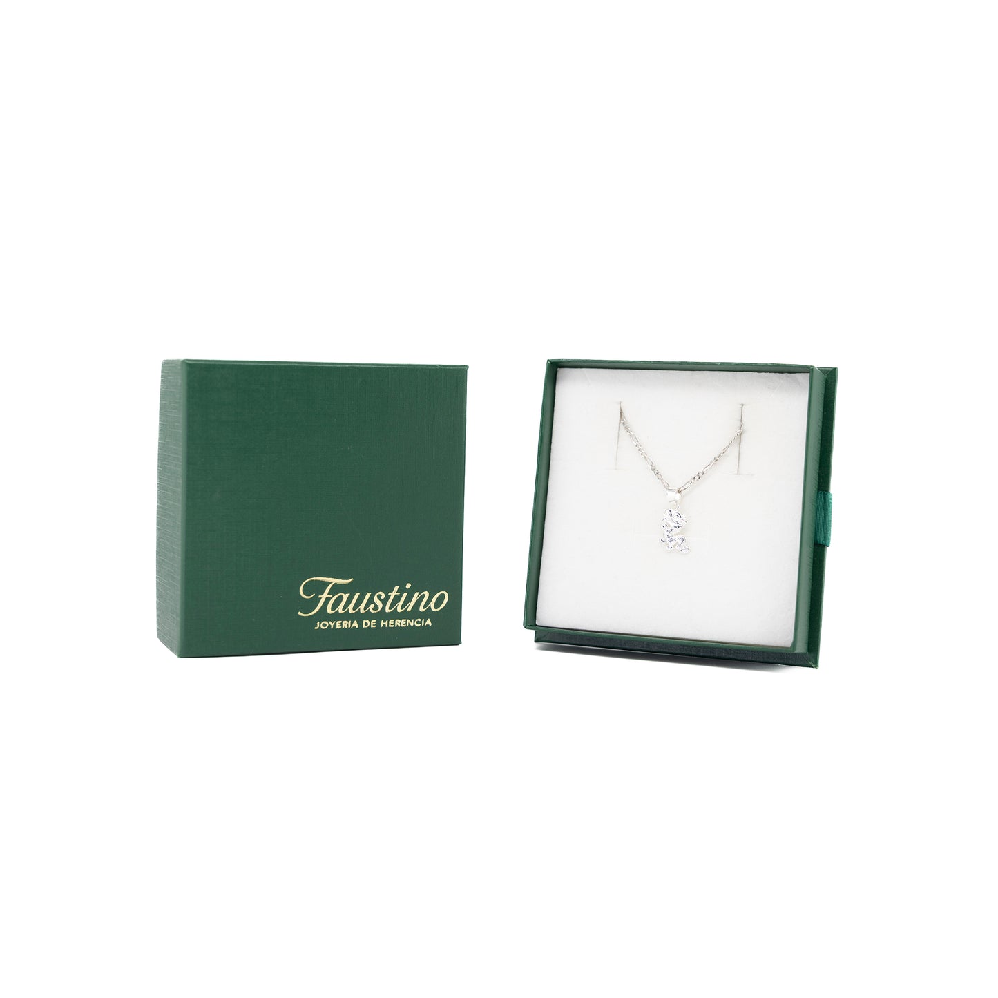 Set de Dije y Cadena de Plata - Dragón con Cadena Fígaro .925