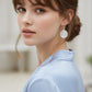 Aretes Árbol de la Vida con Ópalo Blanco — Plata .925 | OP-FAU-25-0330
