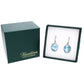 Arete Ovalado Clásico Larimar en Plata.925