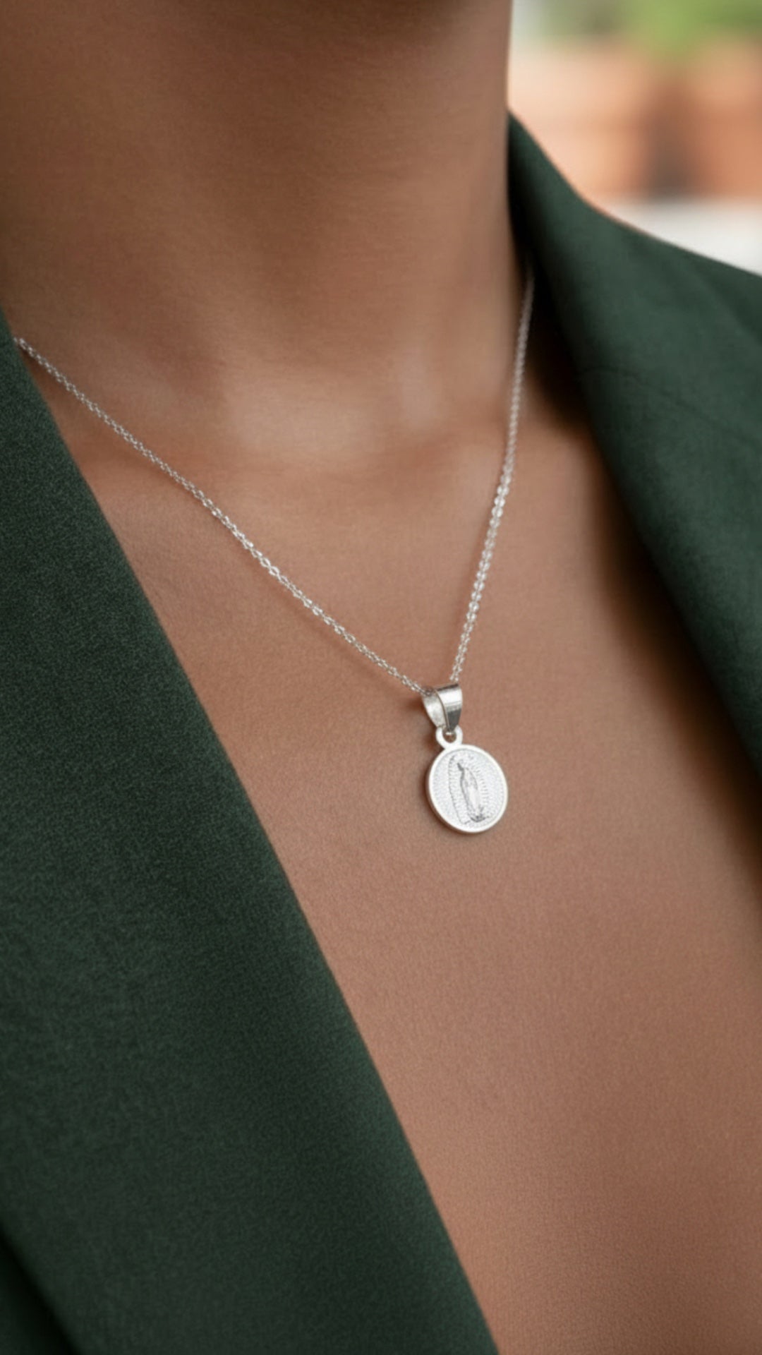 Dije Plata ley .925 Virgen de Guadalupe Mod. R13LPD - Mayoreo y Menudeo