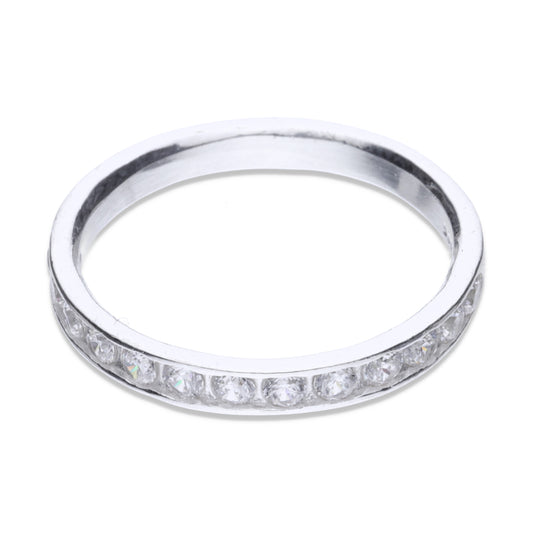 Anillo Plata .925 con Topacio Blanco Churumbela Talla 6, 7, 8, 9 ARAD002 - Joyería Elegante