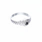Anillo Plata .925 para Dama con Diseño Ornamental con Piedra Negra Central Premium 1.8 Gramos - Joyería Elegancia Ornamental Negra Central Suprema