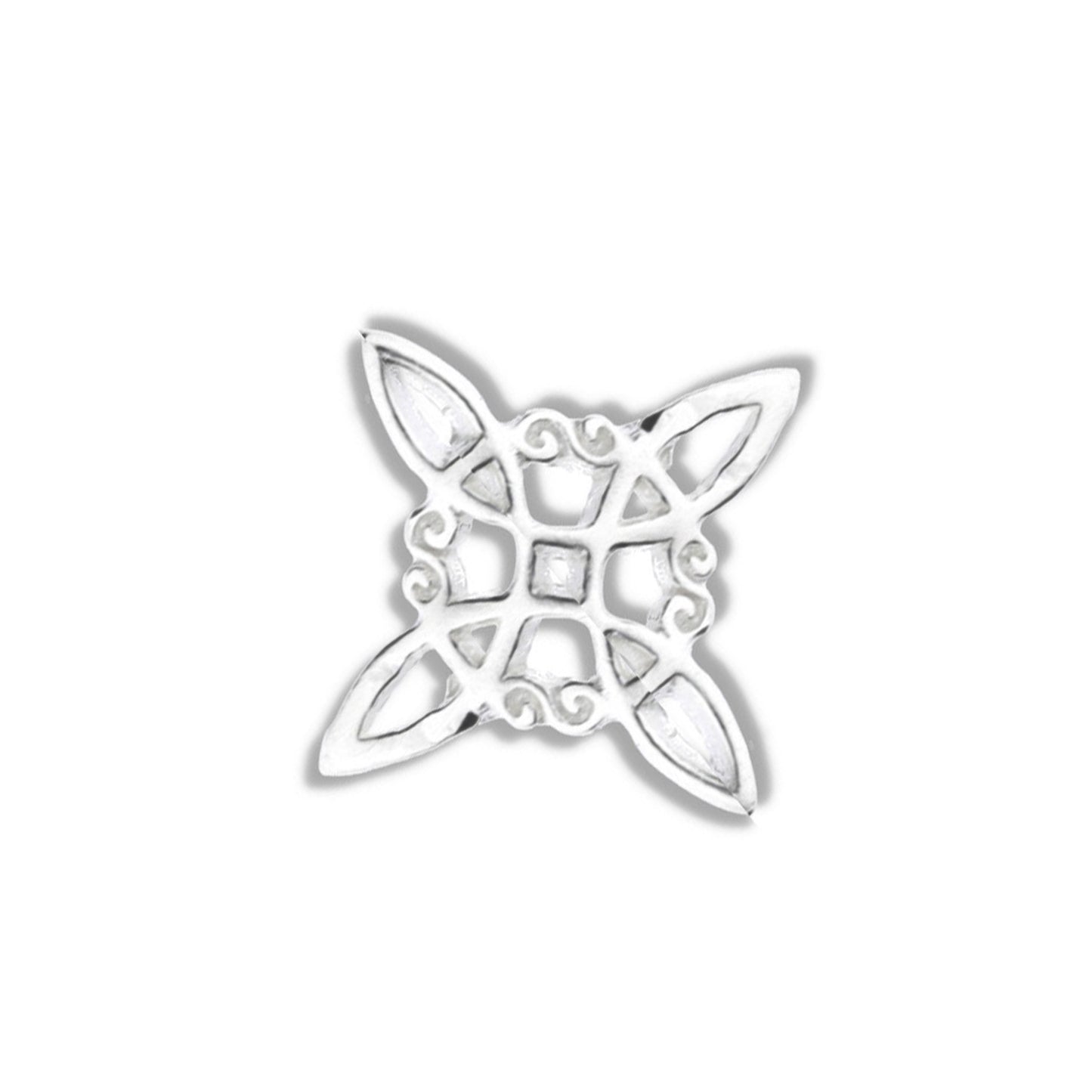 Aretes de Plata .925 Nudo Celta 1.1 Gramos - Joyería de Plata