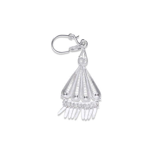 Aretes de  Plata .925 con Forma de Gota ,  9.0 Gramos - Joyería Elegante
