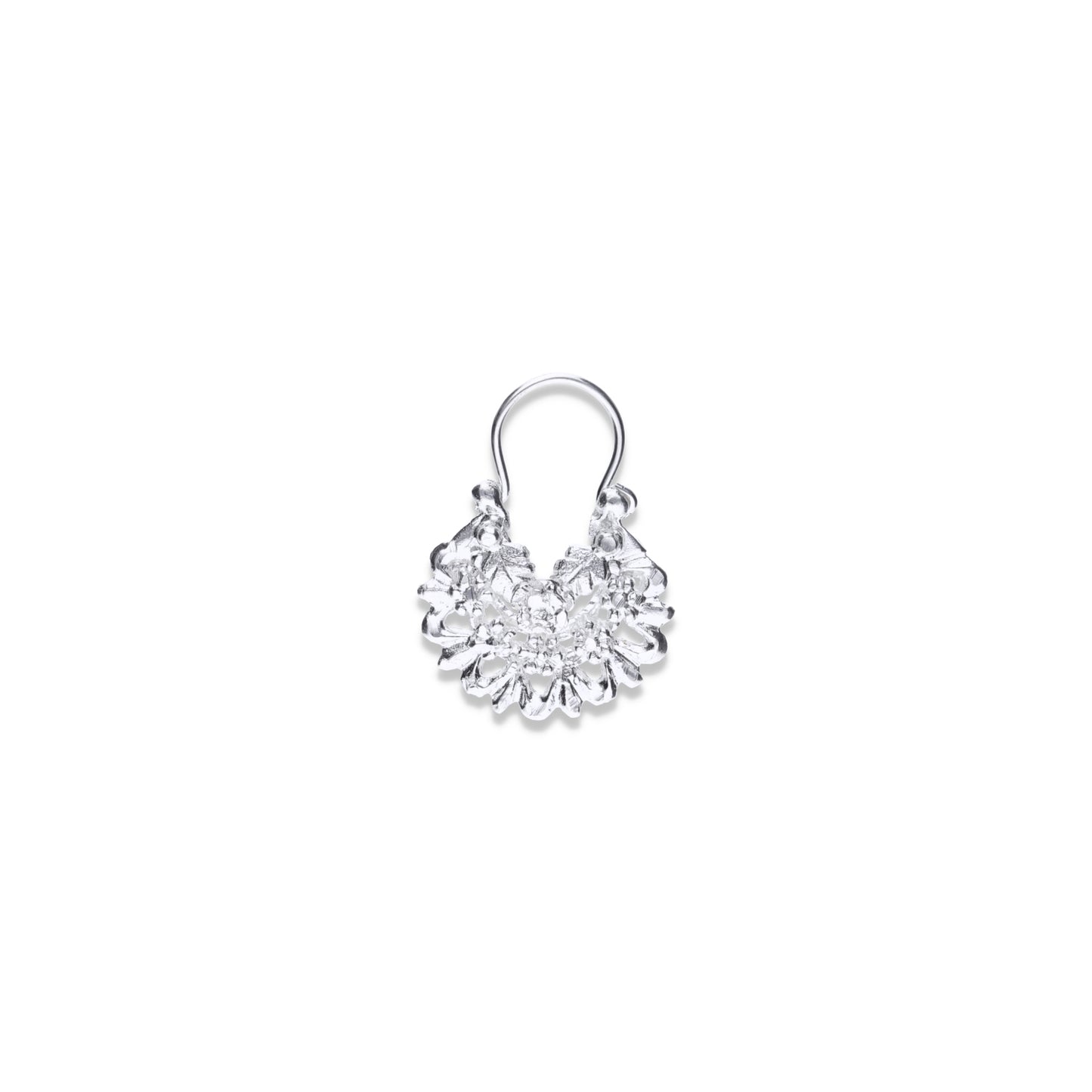 Aretes Plata .925 de Aro Diseño Floreado 5.6 Gramos - Joyería Elegante