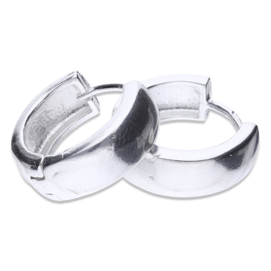 Huggies de Plata .925 con Diseño Clásico Elegante Premium 4.1 Gramos - Joyería Elegancia Clásica Suprema