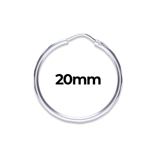 Arracadas Plata .925 20mm Diámetro - Mayoreo y Menudeo
