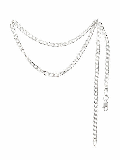 Cadena de Plata .925 - Estilo Barbada Calibre .100 y .120 (55-60-65cm)