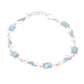 Pulsera tortuga/caballito de mar Larimar Plata.925