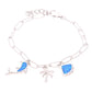 Pulsera Dijes Marinos Ópalo en Plata.925