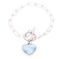 Pulsera Moderna de Larimar en Plata.925