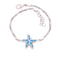 Pulsera Estrella de Mar de Ópalo Plata.925
