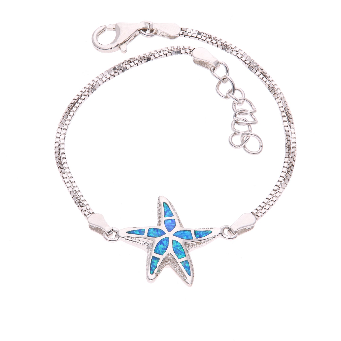 Pulsera Estrella de Mar de Ópalo Plata.925