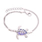 Pulsera Tortuga Marina Ópalo en Plata.925