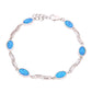 Pulsera Óvalos de Ópalo en Plata.925
