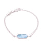 Pulsera Minimalista de Larimar Plata.925