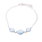 Pulsera Triple Larimar en Plata.925