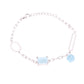 Pulsera Moderna Mixta de Larimar en Plata.925