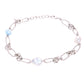 Pulsera Clásica Eslabones Larimar Plata.925