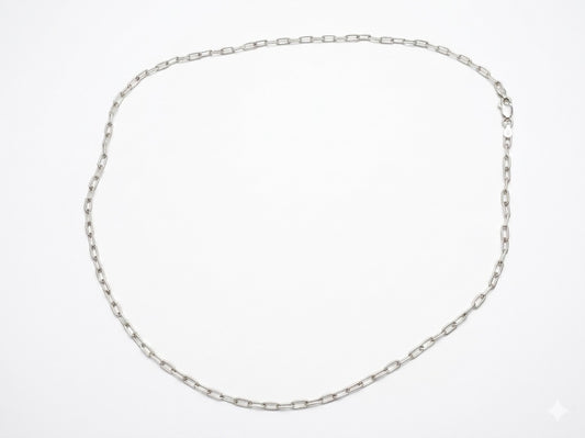 Cadena de Plata .925 - Estilo Paper Clip 3mm