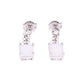 ARETES EN PLATA LEY .925, CON RODIO , OPALO AAA BLANCO