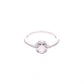 ANILLO EN PLATA LEY .925, CON RODIO , OPALO BLANCO Y ZIRCONIA AAA