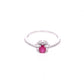 ANILLO EN PLATA LEY .925, CON RODIO , ZIRCONIA AAA ROJO RUBI Y BLANCO