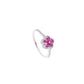 ANILLO EN PLATA LEY .925, CON RODIO , ZIRCONIA AAA ROJO RUBI Y BLANCO