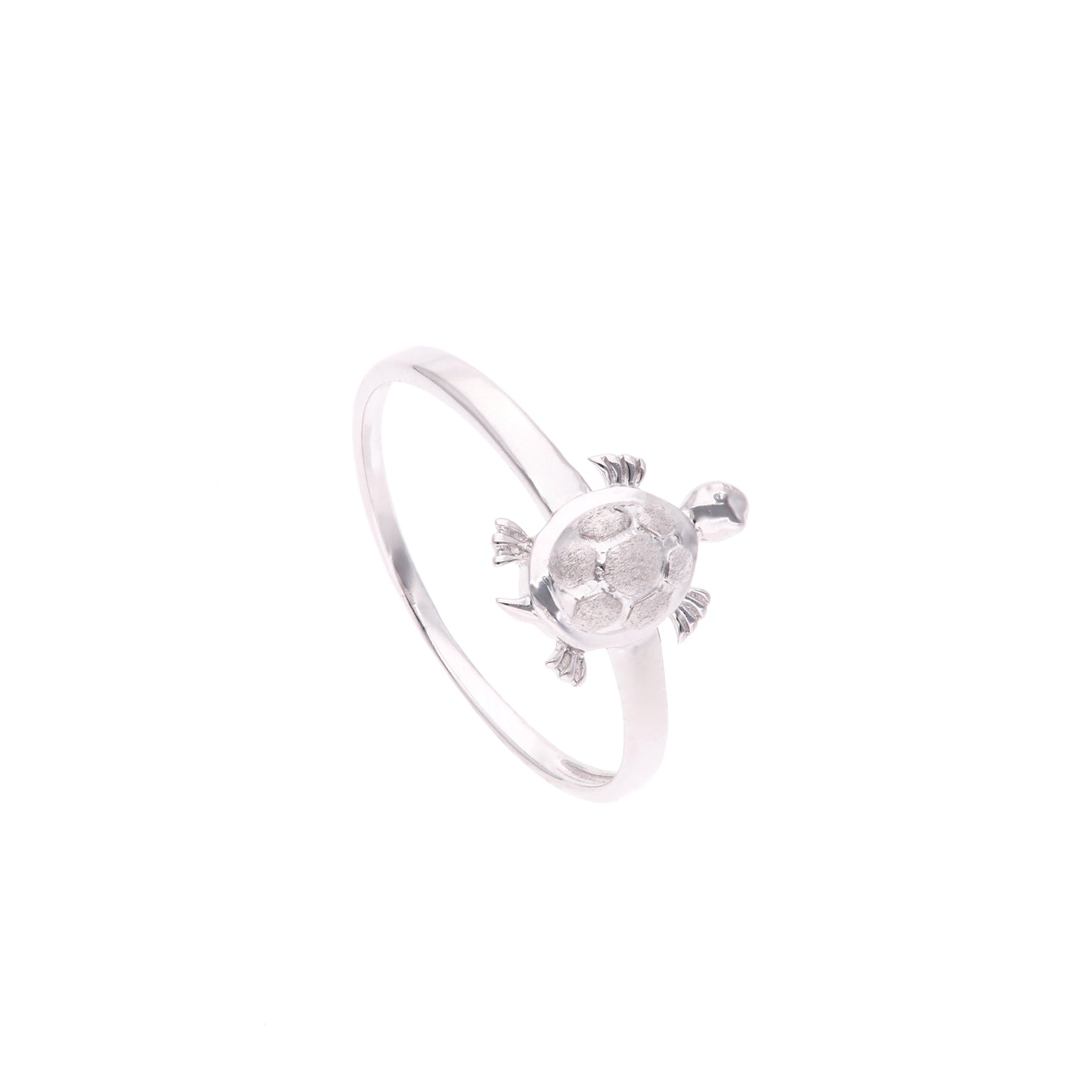 ANILLO EN PLATA LEY .925 CON RODIO AAA , TORTUGA