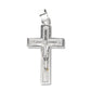 Set Dije y Cruz con zircones en puntas Plata ley .925