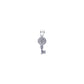 Conjunto Cadena Figaro Doble con Llave San Benito Grande Plata .925