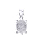 Dije Plata .925 Forma Tortuga con Circonia  - Joyería Animal