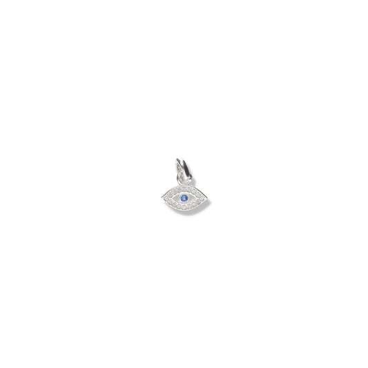 Dije Plata .925 Forma Ojo con Circonia - Joyería Protectora