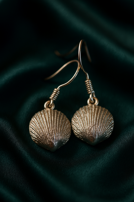 Aretes Plata .925 Concha - Modelo 1 - Mayoreo y Menudeo