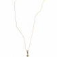 Set Dije y Cadena Cruz Oro laminado con Zirconias y Cadena Rolo