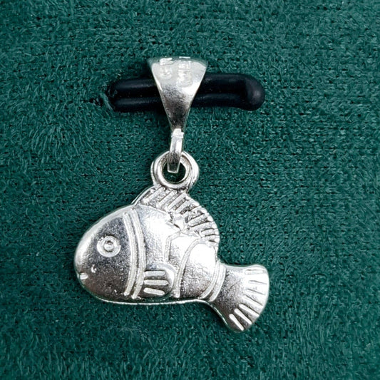 Dije de  Plata .925 Dama Forma Pez en diseño marino  - Premium